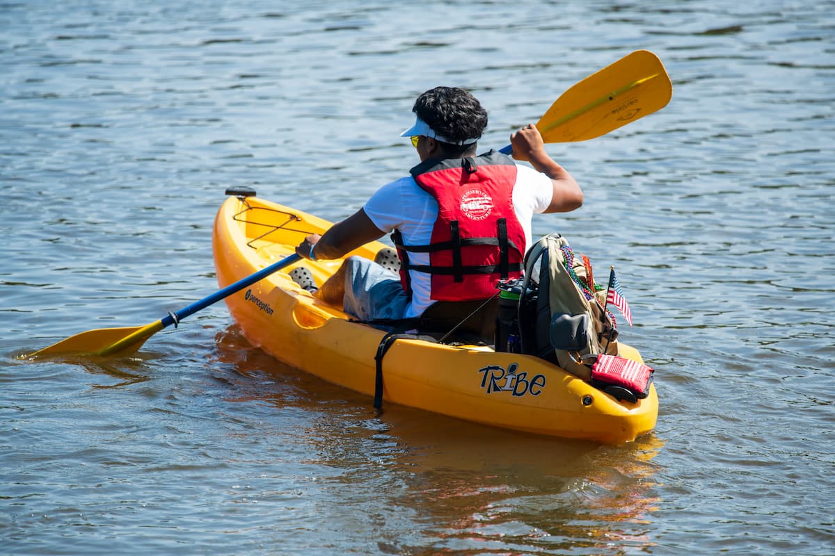 Kayaking on the Cape Fear River near Lillington, NC