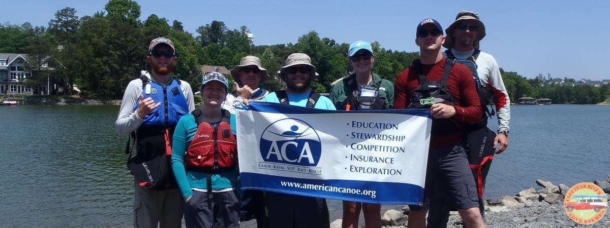 ACA certified intro to kayak class taught by Cape Fear River Adventures in Lillington, NC