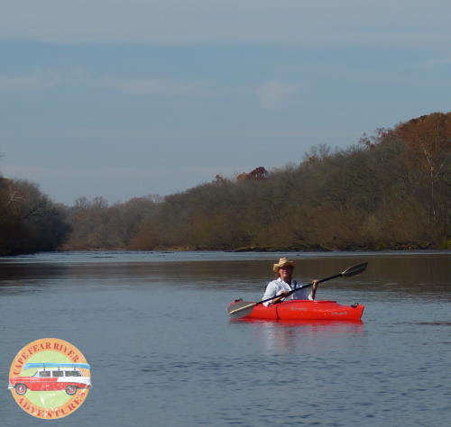 Kayak on cape fear river on hourly rentals