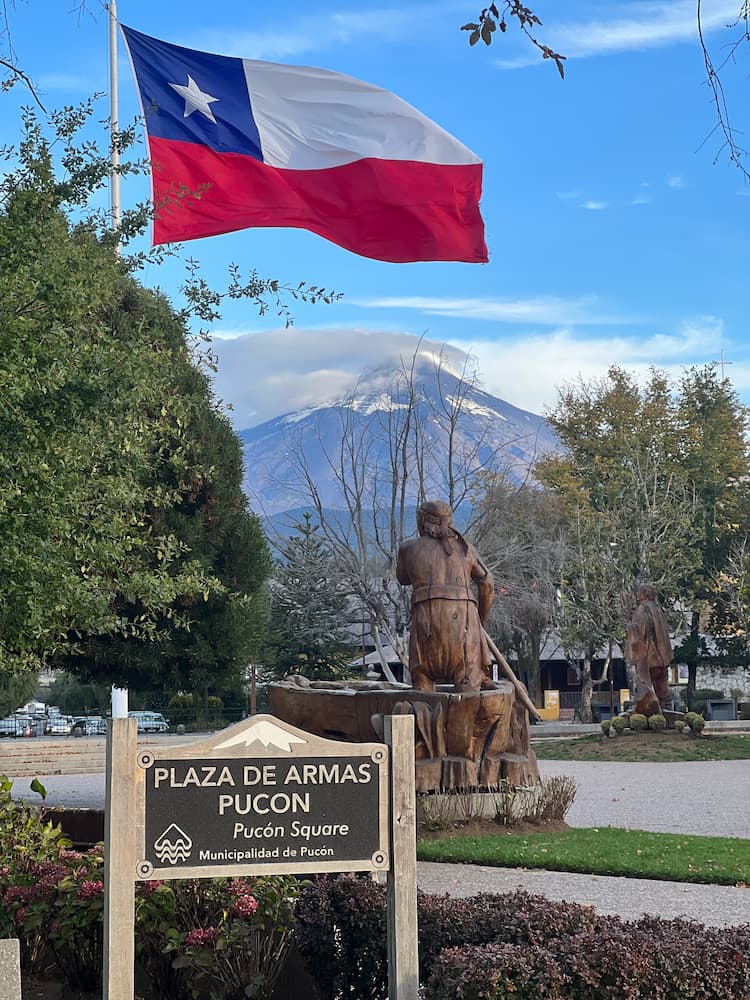 Plaza De Amas in Pucón, Chile